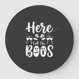 Hier voor de Boos Halloween Geest Ontwerp_1 Grote Klok