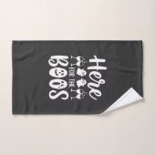 Hier voor de Boos Halloween Geest Ontwerp_1 Handdoek (Handdoek)