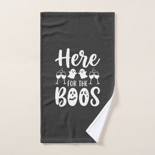 Hier voor de Boos Halloween Geest Ontwerp_1 Handdoek (Handdoek)