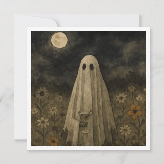 Hier voor de "Boos" Halloween Party Bedankkaart (Voorkant)