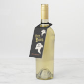 Hier voor de Boos Halloween Party Flessenhanger (Schuin)