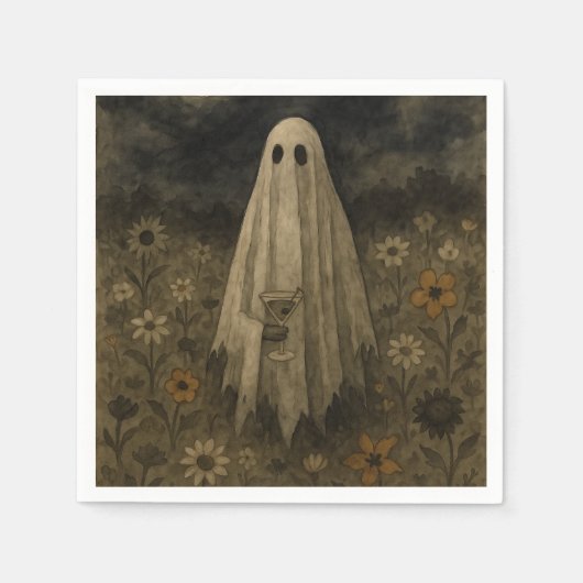 Hier voor de "Boos" Halloween Party Servet (Voorkant)