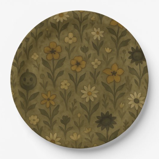 Hier voor de "Boos" Happy Halloween Papieren Bordje (Voorkant)