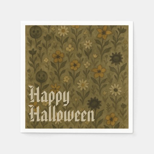 Hier voor de "Boos" Happy Halloween Servet (Voorkant)