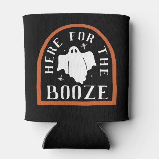 Hier voor de Booze Ghost Halloween Blikjeskoeler (Achterkant)