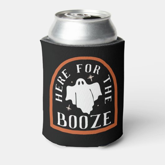 Hier voor de Booze Ghost Halloween Blikjeskoeler (Blikje Achterkant)
