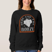 Hier voor de Booze Ghost Halloween Sweatshirt (Voorkant)