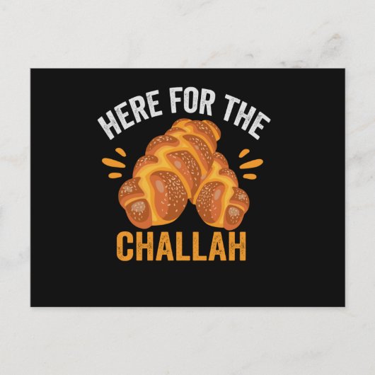 Hier voor de Challah Funny Jewish Hanukkah Bread Briefkaart (Voorkant)