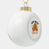Hier voor de Challah Funny Jewish Hanukkah Bread Keramische Bal Ornament (Links)