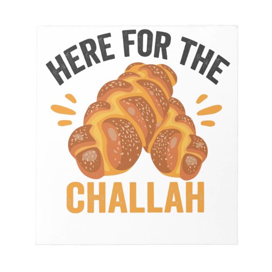 Hier voor de Challah Funny Jewish Hanukkah Bread Notitieblok (Voorkant)