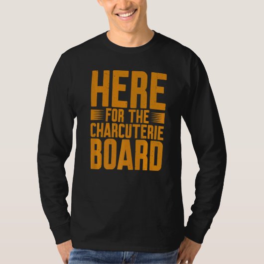 Hier voor de charcuterieplank t-shirt (Voorkant)