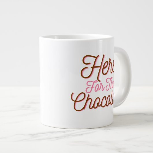 Hier voor de chocolade grote koffiekop (Voorkant rechts)