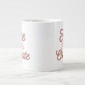 Hier voor de chocolade grote koffiekop (Voorkant)