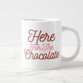 Hier voor de chocolade grote koffiekop