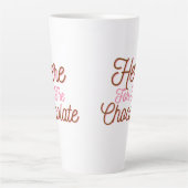 Hier voor de chocolade latte mok (Voorkant)