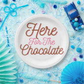 Hier voor de chocolade papieren bordje (Feest)