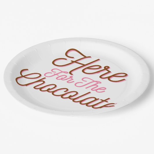 Hier voor de chocolade papieren bordje (Gekanteld)