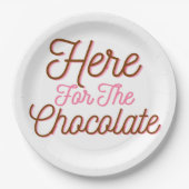 Hier voor de chocolade papieren bordje (Voorkant)