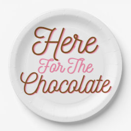 Hier voor de chocolade papieren bordje