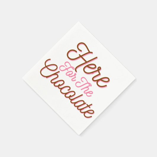 Hier voor de chocolade servet (Hoek)