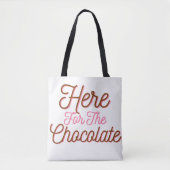Hier voor de chocolade tote bag (Voorkant)