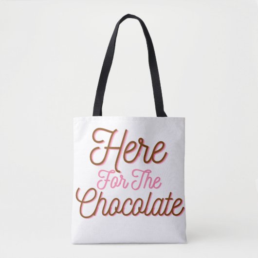 Hier voor de chocolade tote bag (Voorkant)