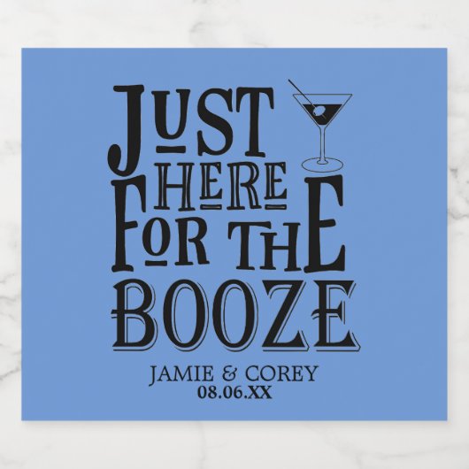 Hier voor de drank likeurfles etiket (Enkel label)