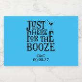 Hier voor de drank likeurfles etiket (Enkel label)