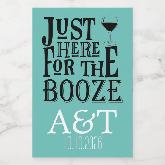 Hier voor de drank wijn etiket (Enkel label)