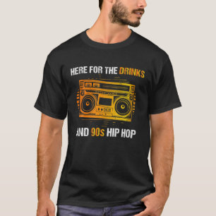 Hier voor de Drinken en de 90s hippe hap Funny Rap T-shirt