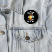Hier voor de eenden cruiseschip vakantie grappig ronde button 5,7 cm (In situ)
