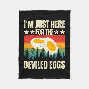 Hier voor de gepikkelde eieren foodie humor etensl fleece deken