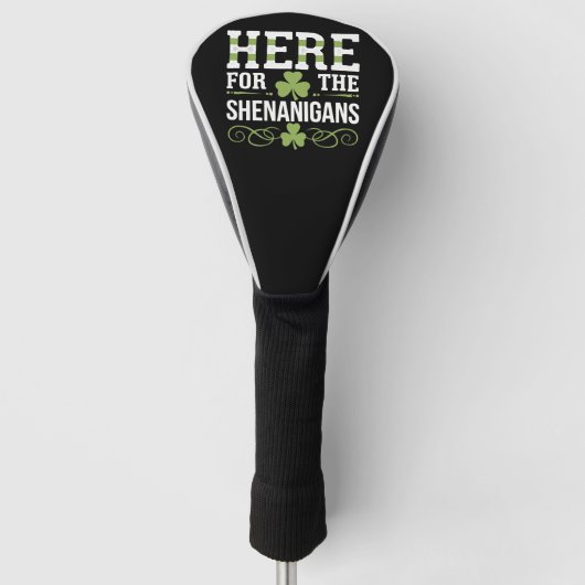 Hier voor de grapjes Iers Ierland St. Patrick Golfheadcover (Voorkant)