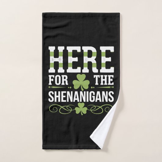 Hier voor de grapjes Iers Ierland St. Patrick Handdoek (Handdoek)