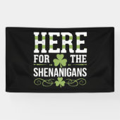 Hier voor de grapjes Iers Ierland St. Patrick Spandoek (Horizontaal)