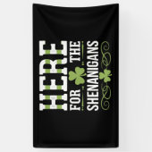 Hier voor de grapjes Iers Ierland St. Patrick Spandoek (Verticaal)
