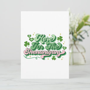 Hier voor de grapjes St. Patrick's Day Feestdagenkaart