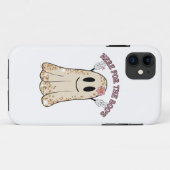 HIER VOOR DE grappige, spookachtige halloween gees Case-Mate iPhone Case (Achterkant (horizontaal))