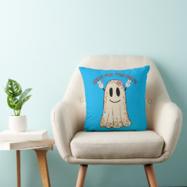 HIER VOOR DE grappige, spookachtige halloween gees Kussen