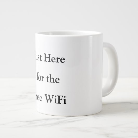 Hier voor de gratis WiFi grappige mokken (Voorkant rechts)