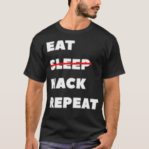 Hier voor de hacking coding Swag Hackathon T-shirt
