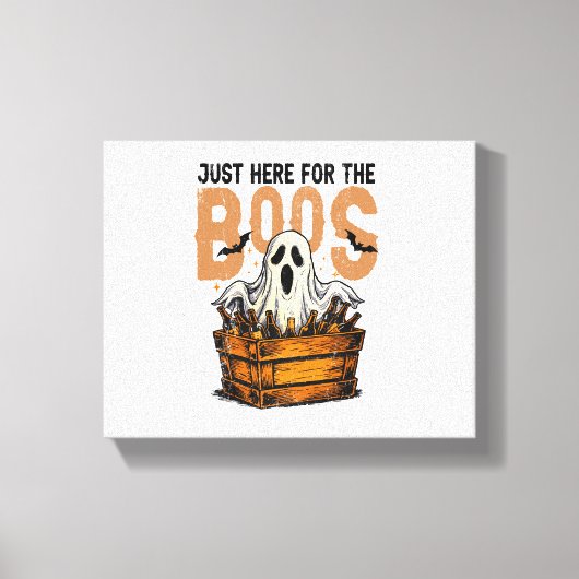 Hier voor de Halloween boeken Canvas Afdruk (Voorkant)