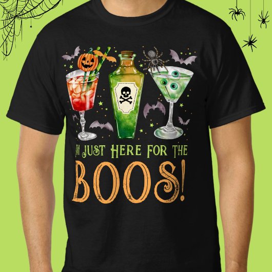Hier voor de Halloween cocktails T-shirt