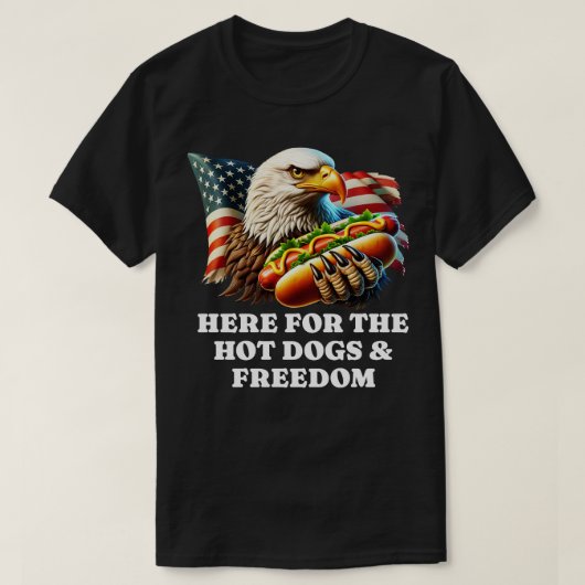 Hier voor de Hot Dogs Freedom T-shirt (Design voorkant)