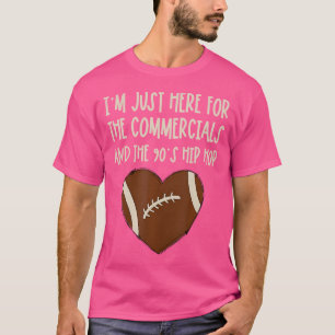 Hier voor de jaren 90 hiphop Funny Football Shirte T-shirt