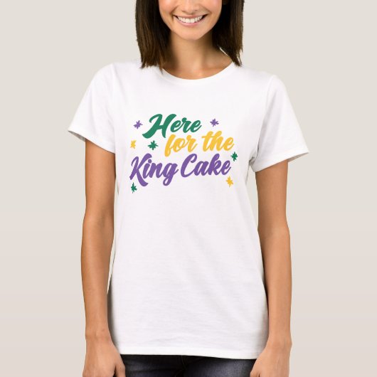 Hier voor de King Cake T-shirt (Voorkant)