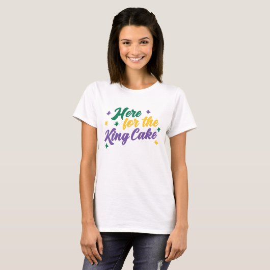 Hier voor de King Cake T-shirt (Voorkant volledig)