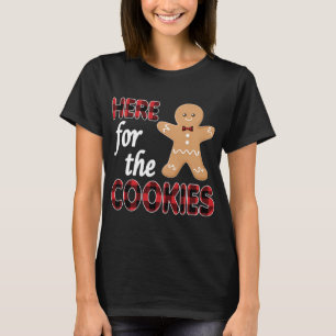 Hier voor de koekjes kerstkoekje t-shirt