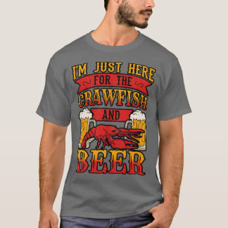 Hier voor de kreeft en de bier t-shirt