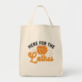 Hier voor de Latkes Funny Jewish Hanukah Holiday Tote Bag (Voorkant)